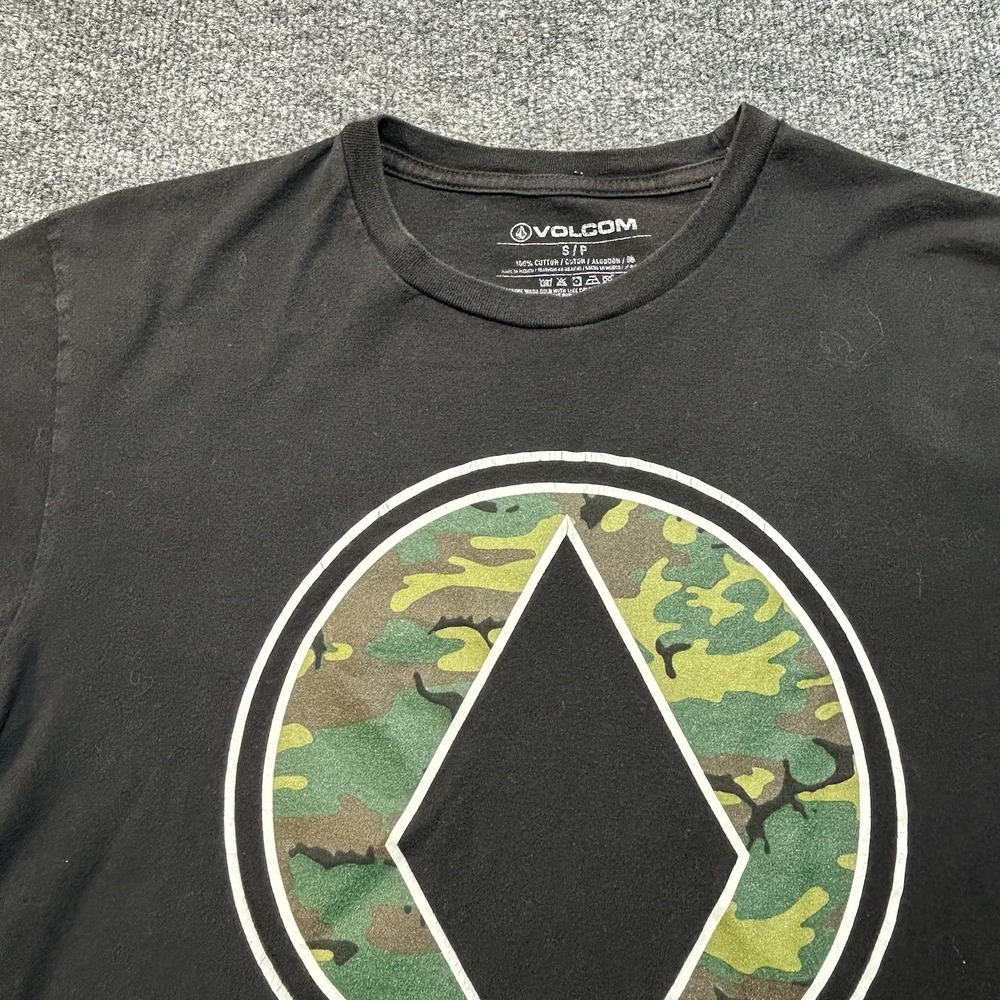 Volcom Graphic T-Shirt Black Mens Size  Small Y2K Skater